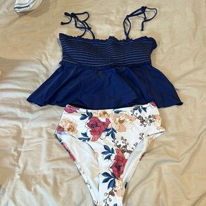 two piece suit size medium both top and bottom